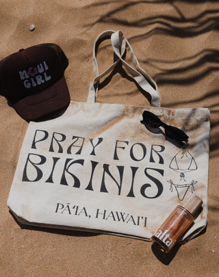Pray For Bikinis Tote Bag
