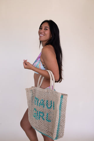 Jute beach bag
