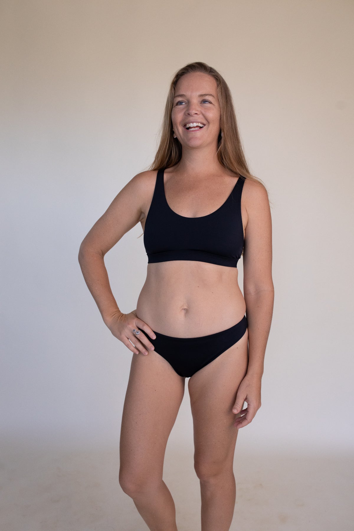Black bikini bottom fuller coverage